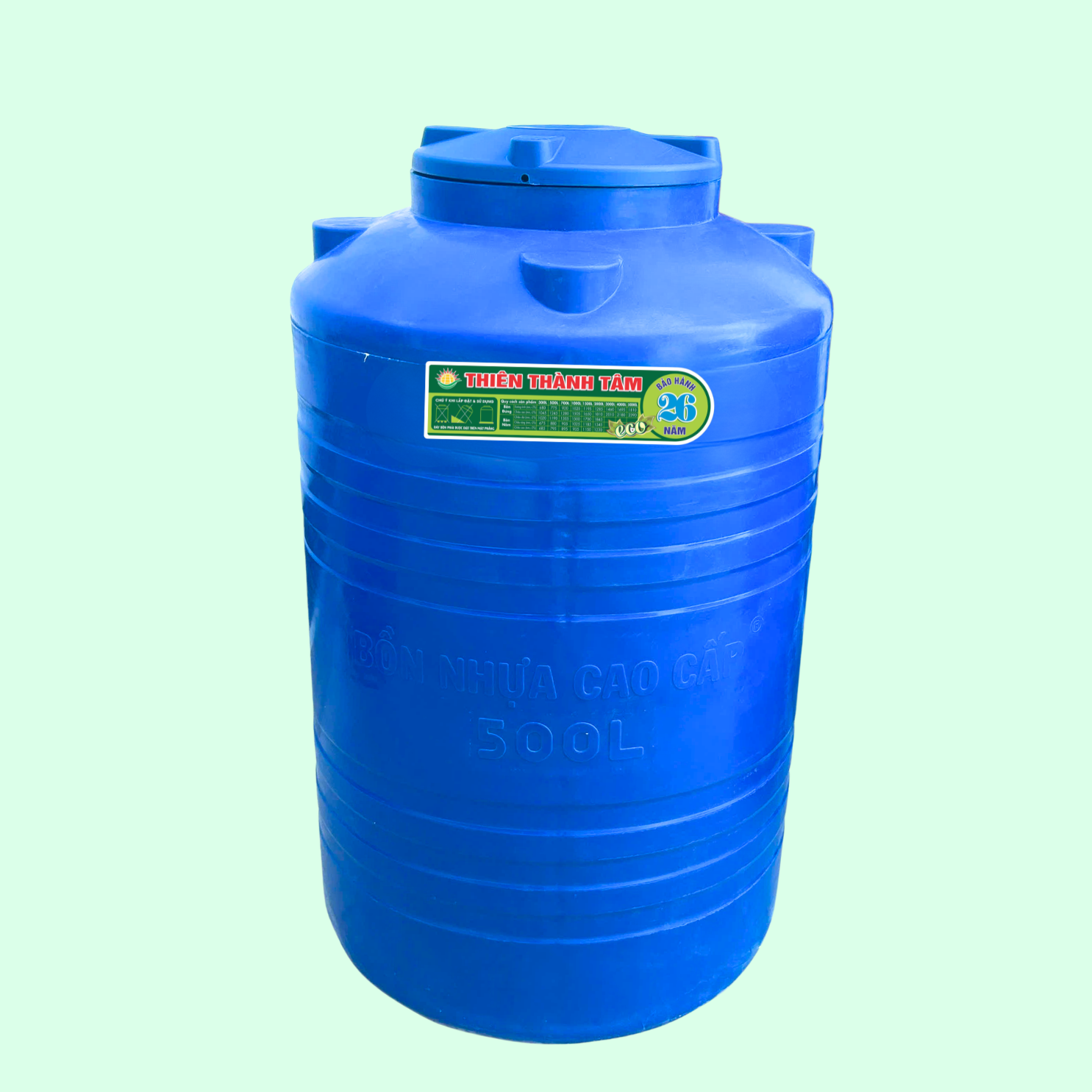 Bồn nhựa 300L đứng 680 x 1040mm